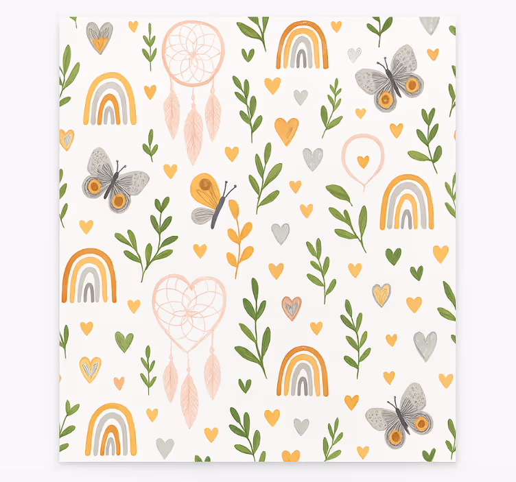 Estore de rolo nórdico natureza em flor da primavera - TenStickers