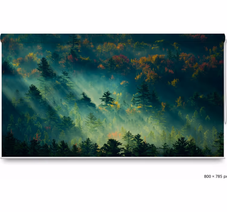 Estores de rolo de árvores floresta sombria - TenStickers