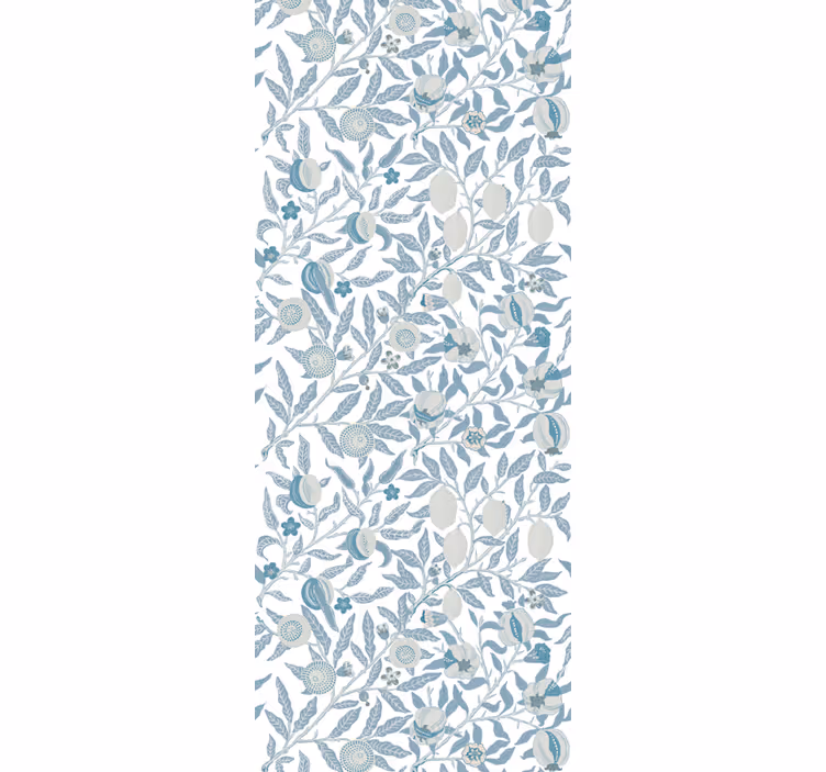 Estore de rolo casa de banho flores azuis vitorianas - TenStickers