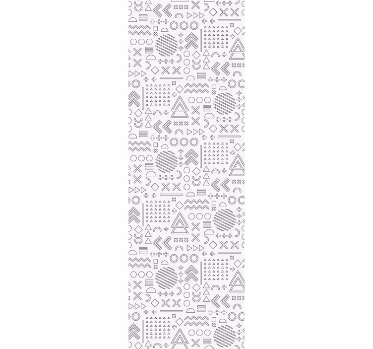 Estore de rolo escritório padrão de esboços geométricos - TenStickers