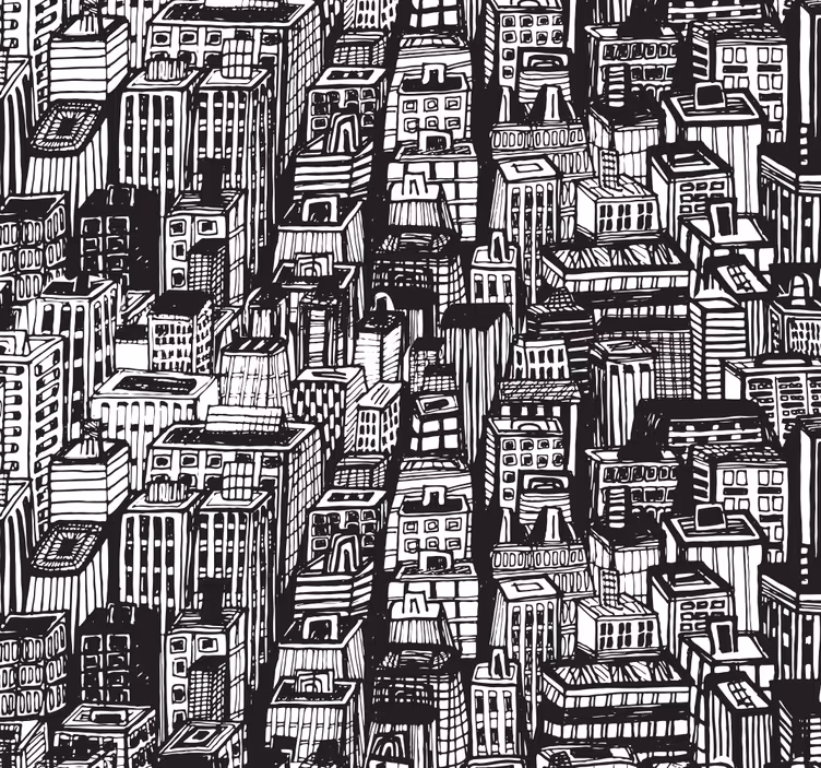 Estore de rolo escritório arranha-céus de nova york - TenStickers