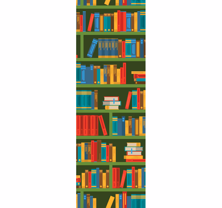 Estore de rolo escritório biblioteca verde vintage - TenStickers