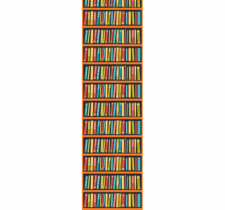 Estore de rolo escritório biblioteca colorida completa - TenStickers