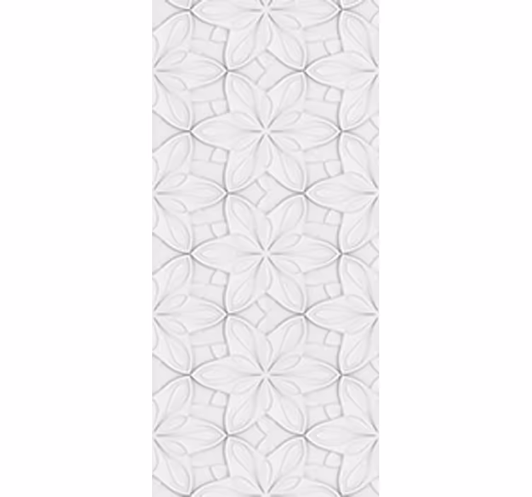 Estore de rolo para cozinha azulejos hexagonais florais - TenStickers