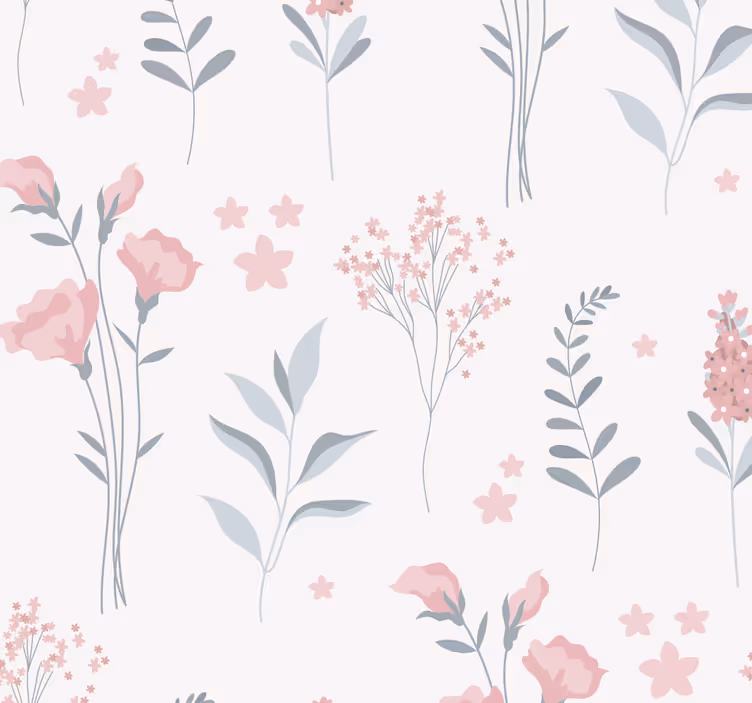 Estore de rolo para cozinha flores de primavera rosa - TenStickers