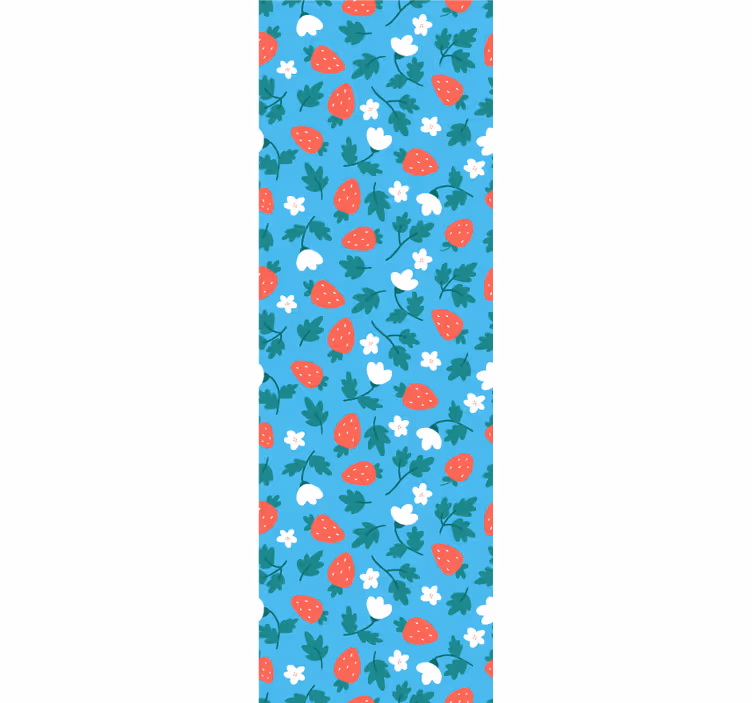 Estore de rolo para cozinha padrão de frutas e flores coloridas - TenStickers