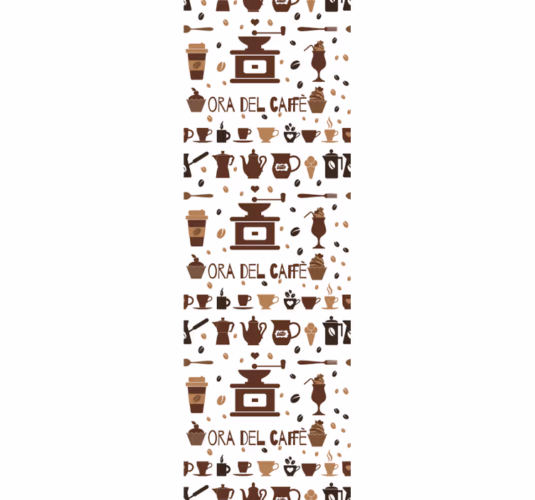 Estore de rolo para cozinha hora do café - TenStickers