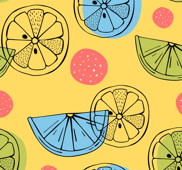 Estore de rolo para cozinha frutas cítricas - TenStickers