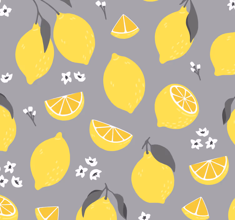 Estore de rolo para cozinha limão tropical - TenStickers