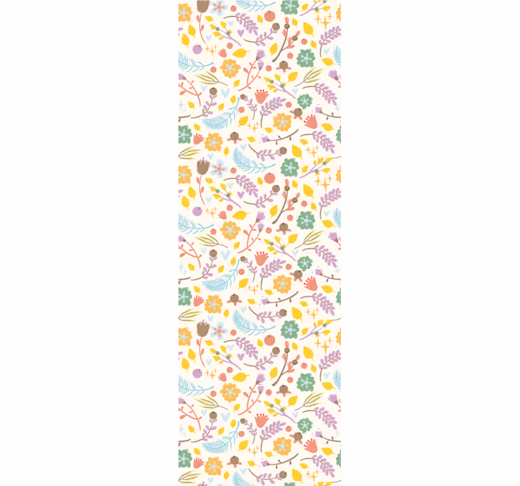 Estore de rolo para cozinha padrão de flores polonesas - TenStickers