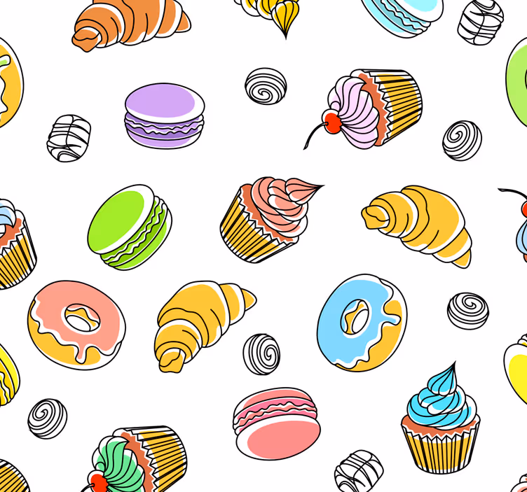 Estore de rolo para cozinha para deliciosos doces - TenStickers