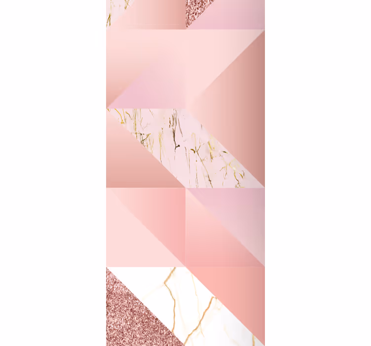 Estore de rolo sala de jantar mármore rosa dourado - TenStickers