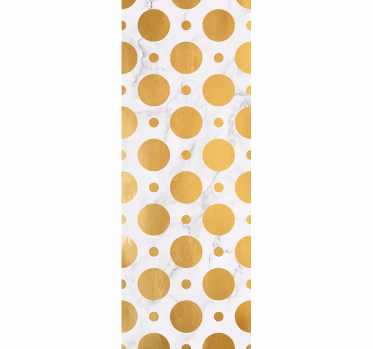 Estore de rolo sala de jantar pontos de mármore dourado - TenStickers