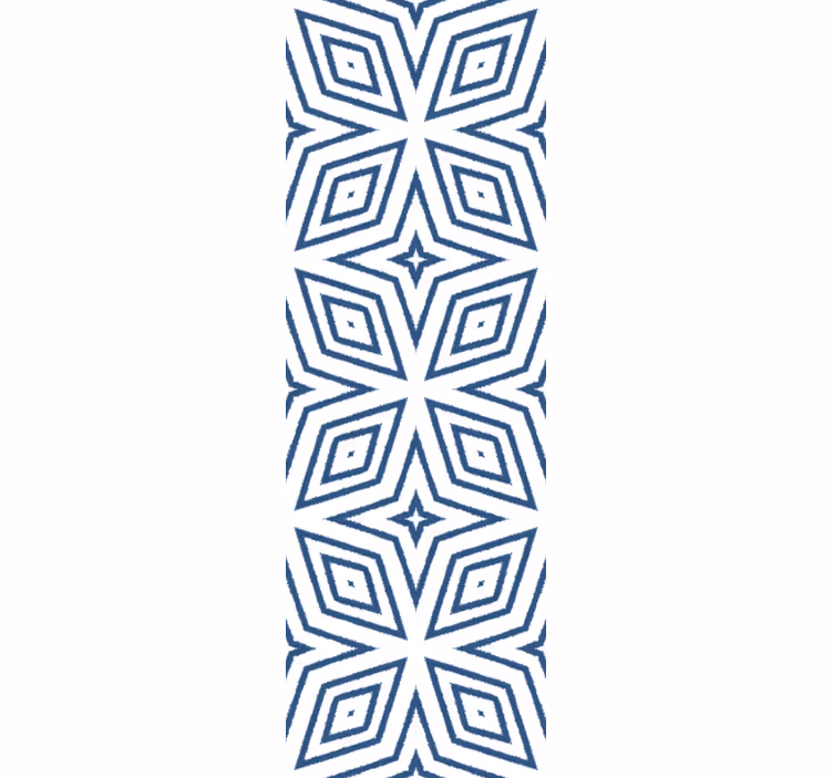 Estore de rolo sala de jantar diamantes de juta artesanal - TenStickers