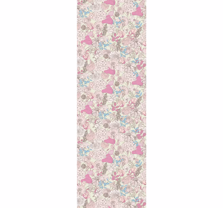 Estore de rolo sala de jantar estilo floral grandmillenial - TenStickers