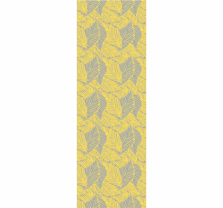 Estore de rolo sala de jantar folhas tropicais pantone - TenStickers