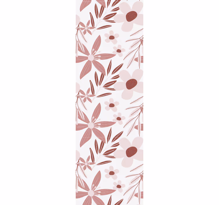 Estore de rolo sala de jantar flores margaridas rosas - TenStickers