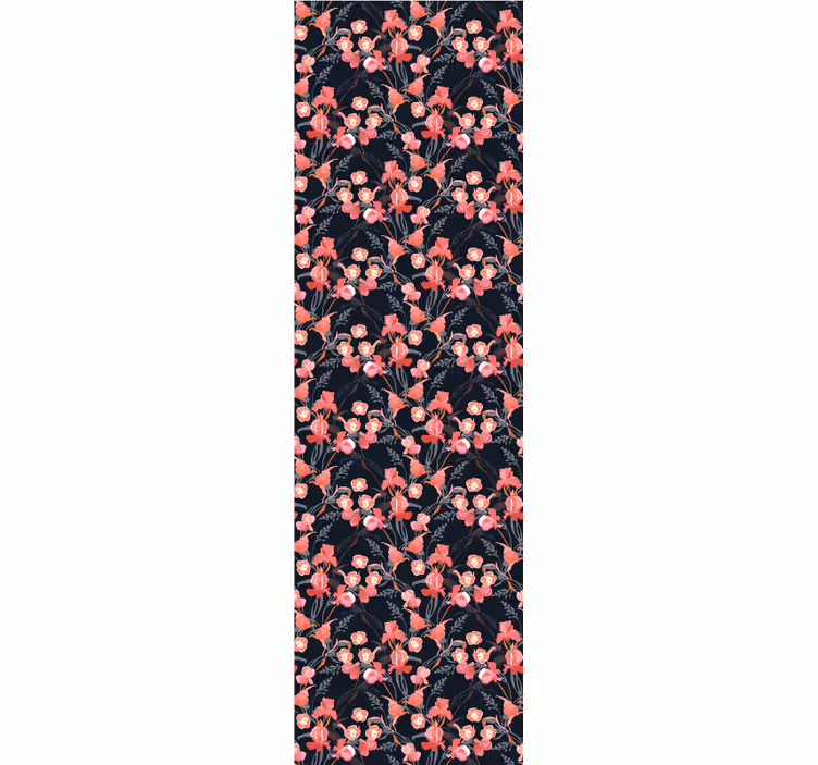Estore de rolo sala de jantar flores rosas frágeis - TenStickers
