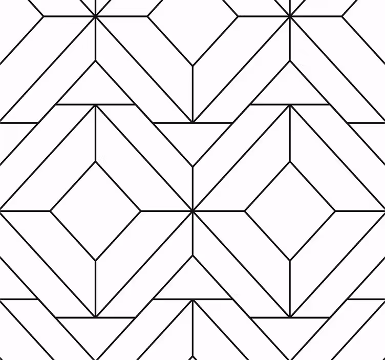 Estore de rolo sala de jantar padrões geométricos nórdicos - TenStickers