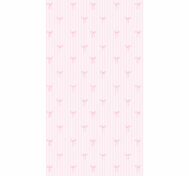 Estore de rolo infantil listras e laços rosas - TenStickers