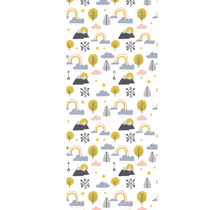 Estore de rolo infantil cena natural divertida - TenStickers
