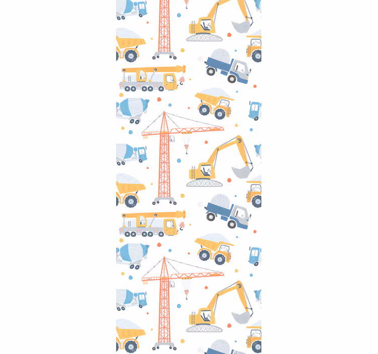 Estore de rolo infantil com motivos de construção - TenStickers