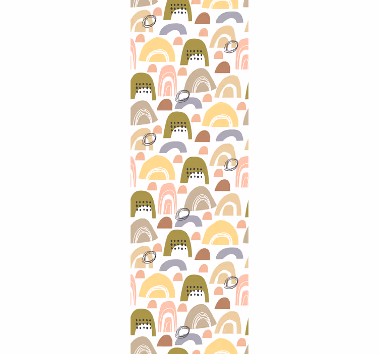 Estore de rolo infantil padrão arco-íris nórdico - TenStickers