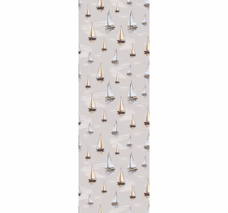 Estore de rolo infantil com padrão elegante de veleiro - TenStickers