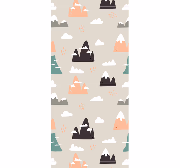 Estore de rolo infantil padrão montanhas - TenStickers