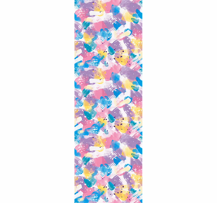 Estore de rolo infantil com cores pastel em excesso - TenStickers