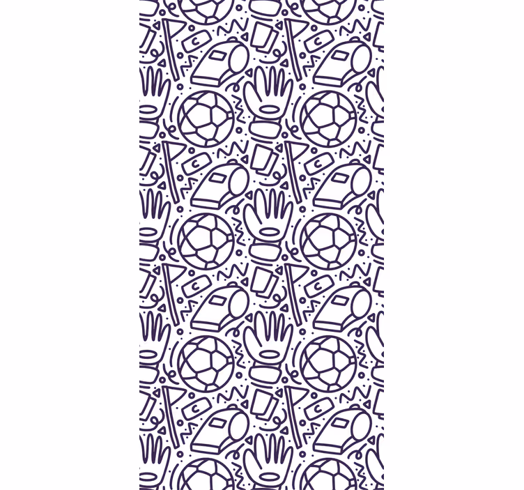 Estore de rolo infantil com design de doodle esportivo - TenStickers