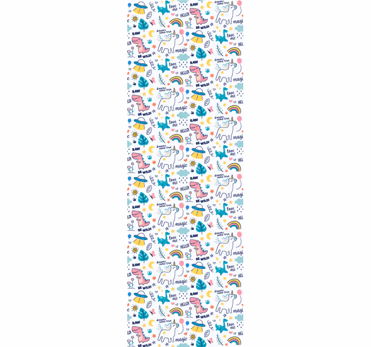 Estore de rolo infantil ilustração de conceitos infantis - TenStickers