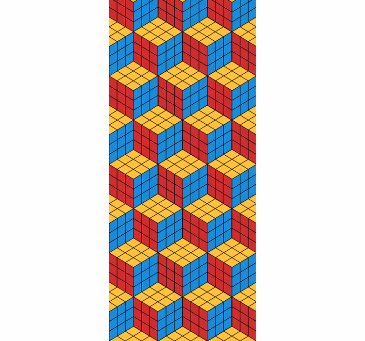 Estore de rolo infantil padrão original de rubik - TenStickers
