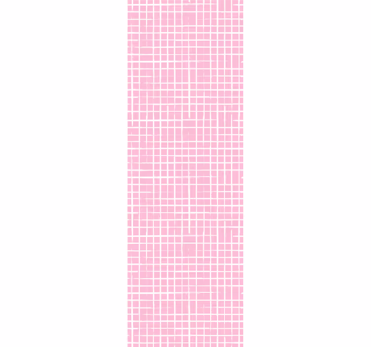 Estore de rolo infantil linhas rosa e brancas - TenStickers