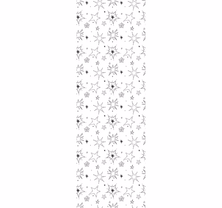 Estore de rolo infantil padrão de estrelas silhuetadas - TenStickers
