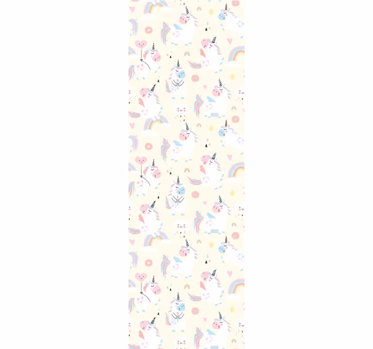 Estore de rolo infantil unicórnios de fantasia - TenStickers