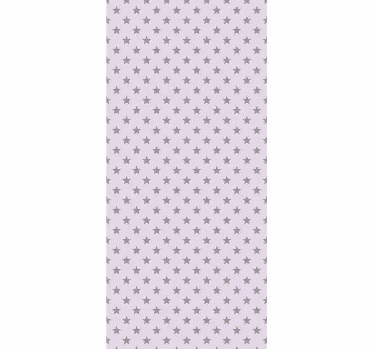 Estore de rolo infantil estrelas cinzas fundo rosa - TenStickers