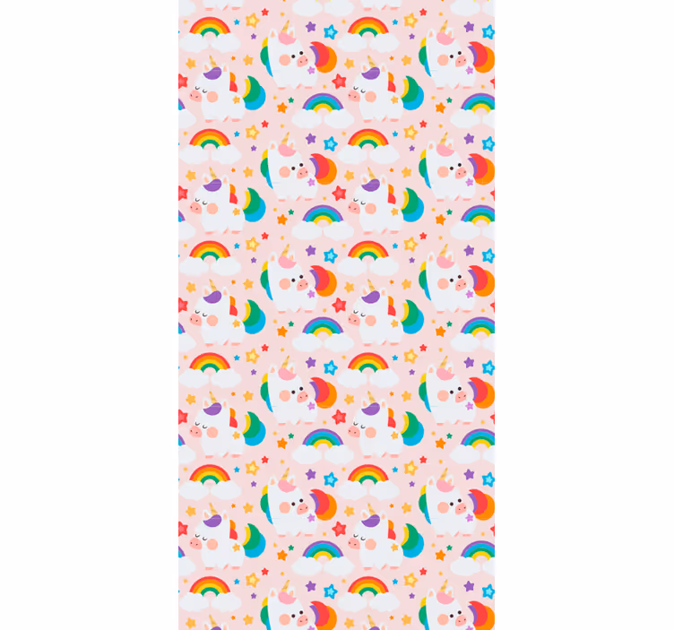 Estore de rolo infantil cavalos coloridos - TenStickers
