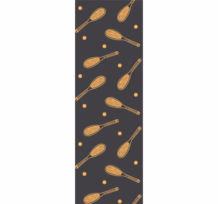 Estore de rolo infantil raquetes laranjas - TenStickers