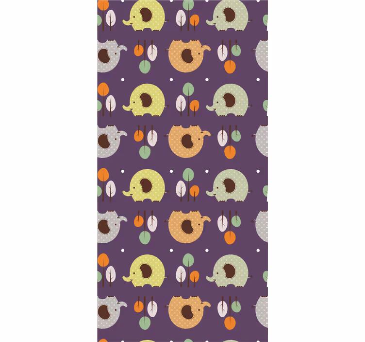 Estore de rolo infantil elefante de outono - TenStickers