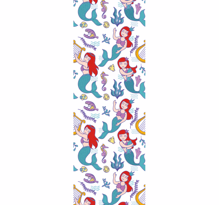 Estore de rolo infantil ariel sereia sorridente - TenStickers