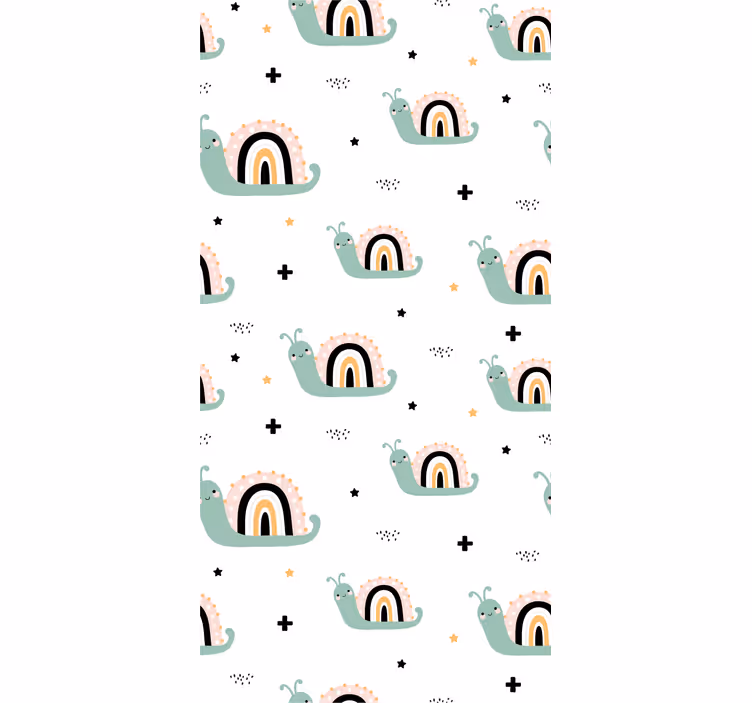 Estore de rolo infantil conchas coloridas de caracol - TenStickers