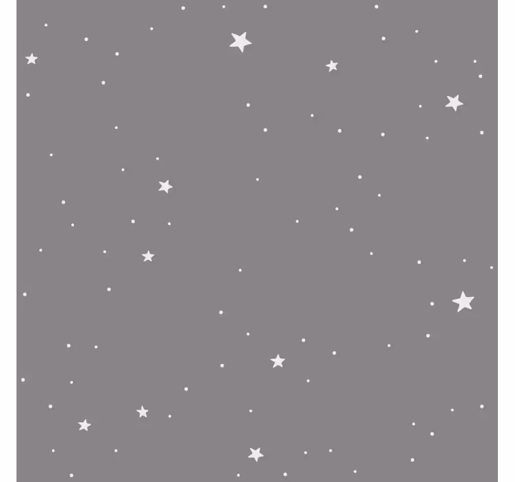 Estore de rolo infantil estrelas brancas sobre fundo cinza - TenStickers