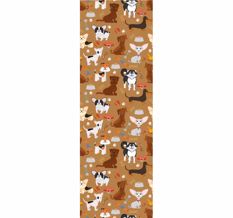 Estore de rolo infantil com estampa de cães fofos - TenStickers