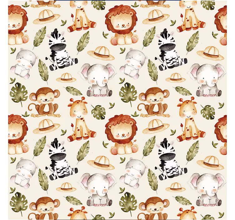 Estore de rolo infantil bege safari - TenStickers