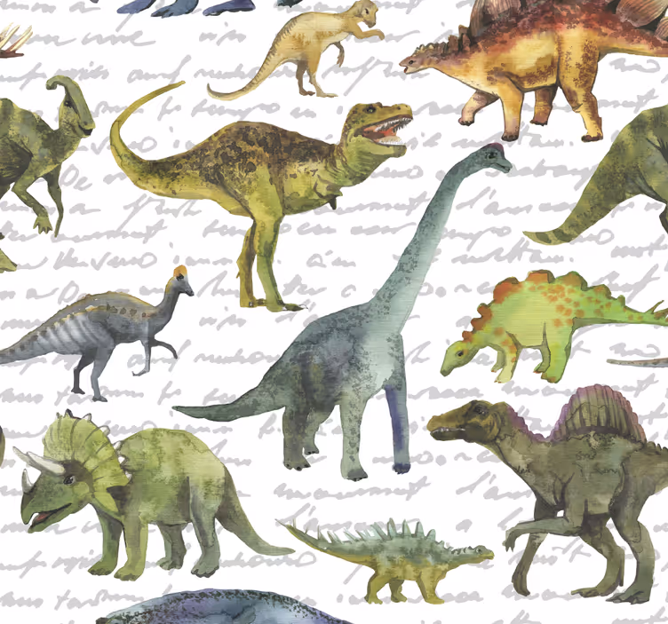 Estore de rolo infantil dinossauros realistas - TenStickers
