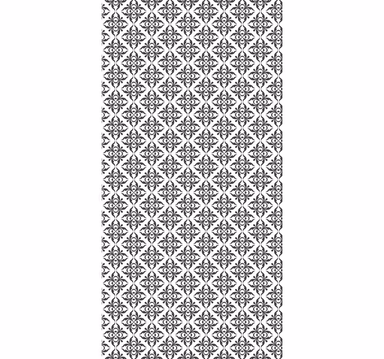 Estore de rolo empresa floral preto elegante - TenStickers
