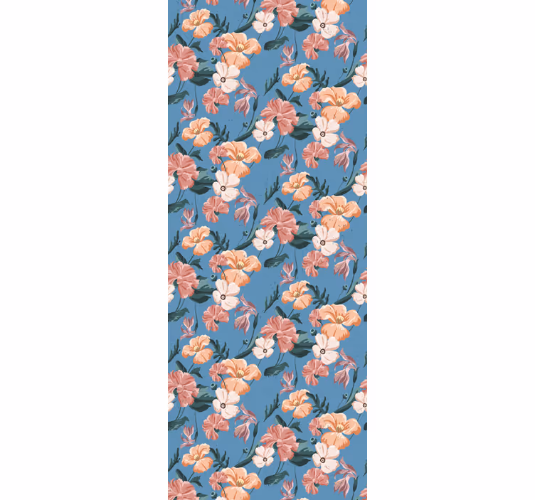 Estore de rolo empresa estampa floral 'ziedi jeans' - TenStickers