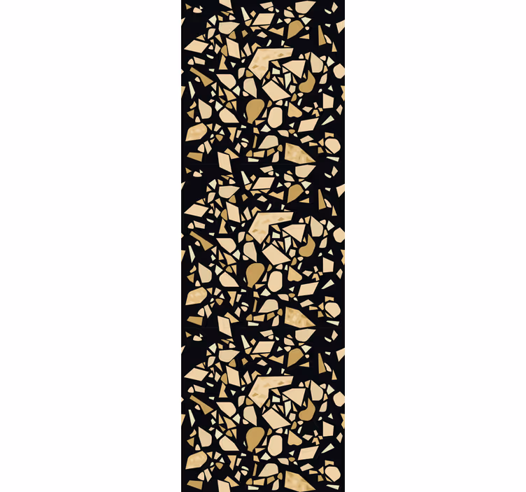 Estore de rolo empresa estilo terrazzo preto e ouro - TenStickers