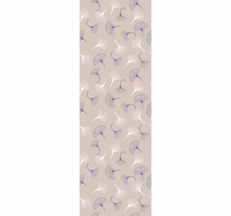 Estore de rolo empresa creme de folhas de ginkgo - TenStickers
